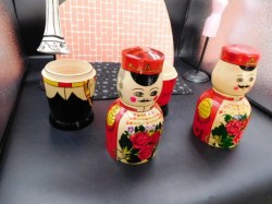 2 tall nesting dolls b